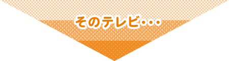 そのテレビ・・・